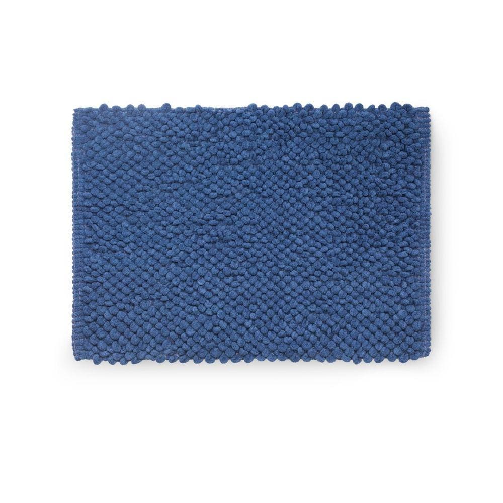 Tapete Banheiro Micro 60x40 Antiderrapante Camesa Marinho