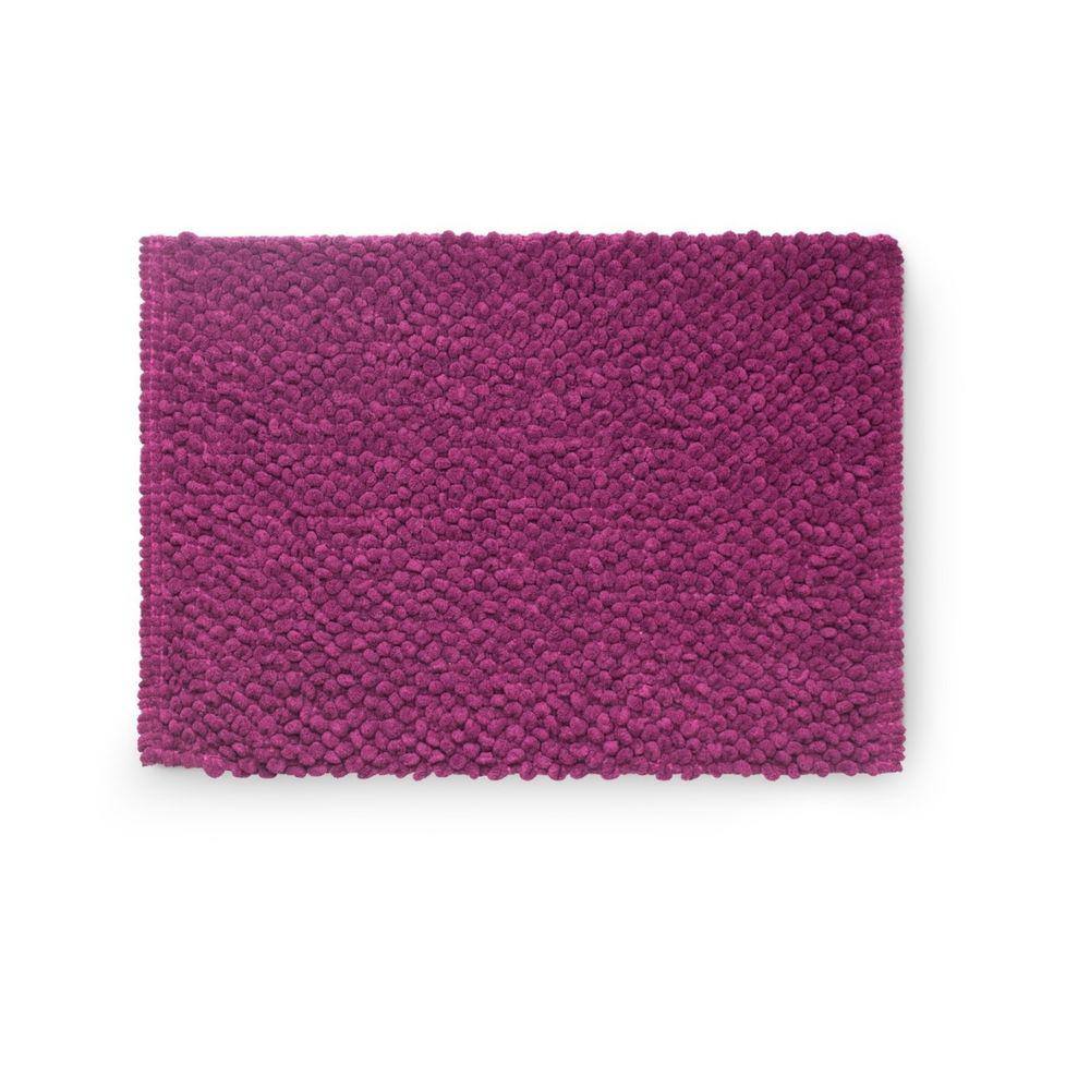 Tapete Banheiro Micro 60x40 Antiderrapante Camesa Beringela