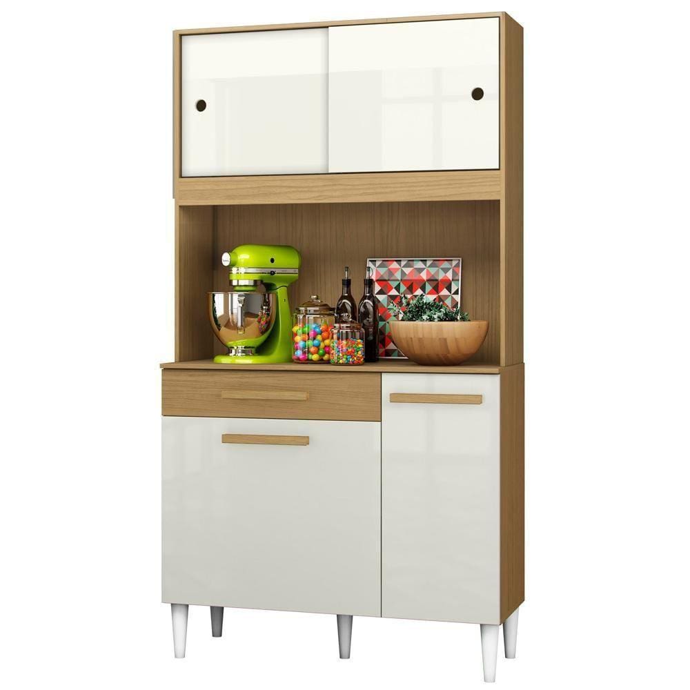 Kit Cozinha Compacta 91cm 2004306 Atacama Off White Armoveis Atacama Off White