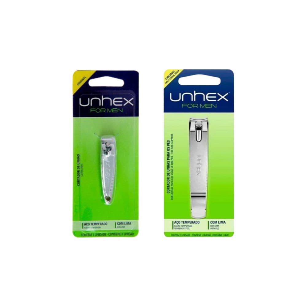Kit Cortador de Unha Merheje Unhex Grande + Cortador Pequeno