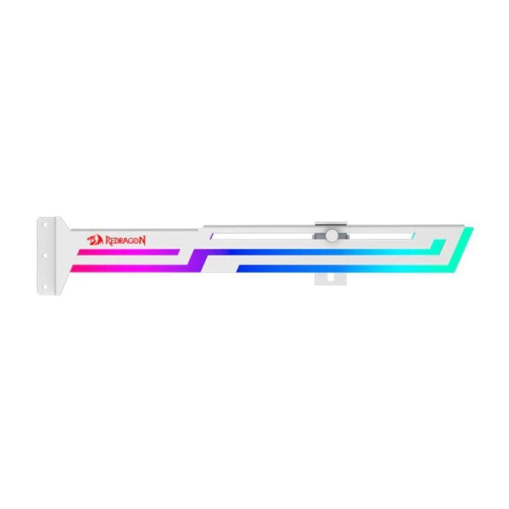 Suporte p/ Placa de Vídeo Redragon RGB Branco - RD-GCP03W