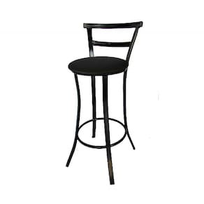 Banqueta Bar Prime 97cm X 42cm X 37 Cm Aço Preto Utilaço Preto