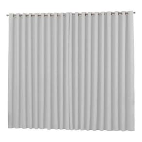 Cortina Blackout Branco Gelo Para Sala Em Tecido 2,00X1,30