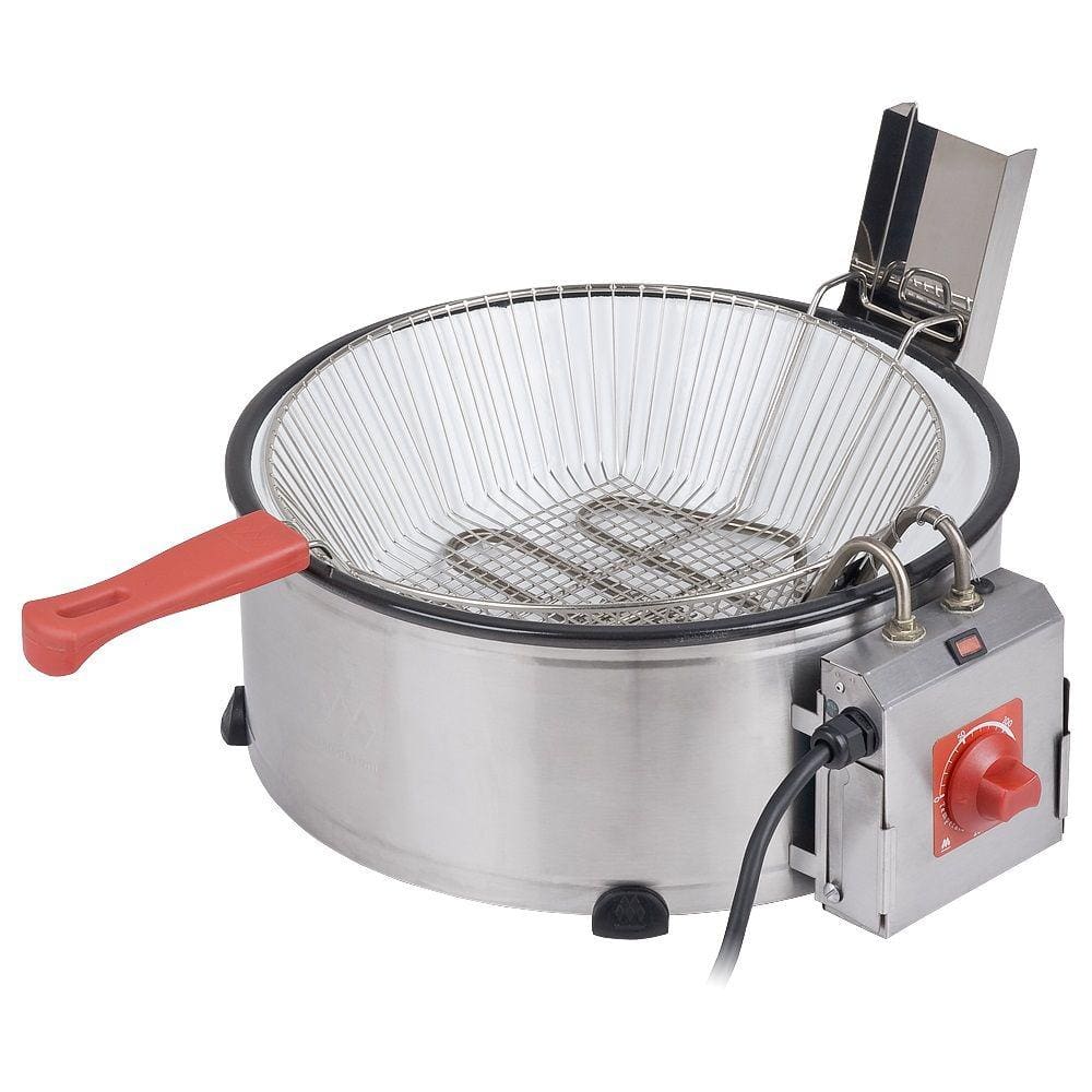 Tacho de Fritura Elétrico 7,5 Litros Bacia Esmaltada Marchesoni
