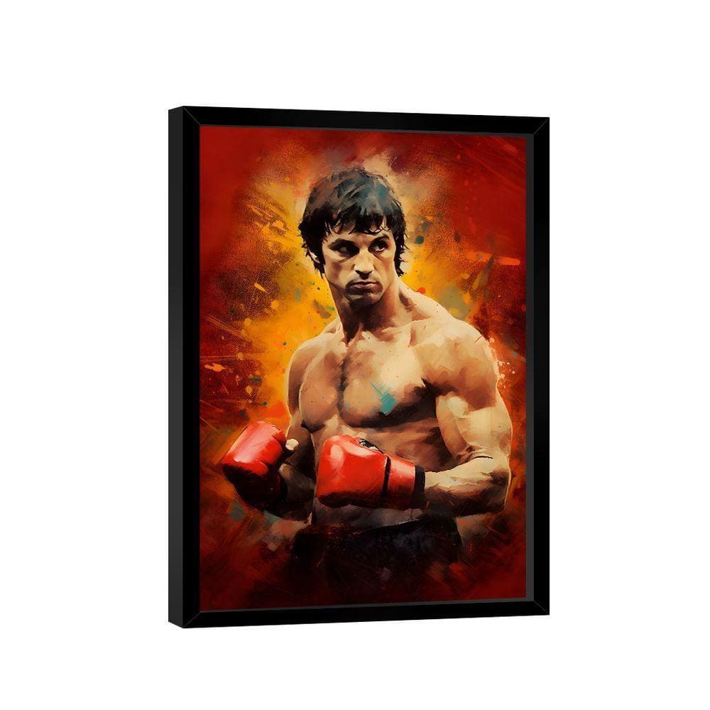 Quadro Rocky Balboa Pintura -- Br Artes