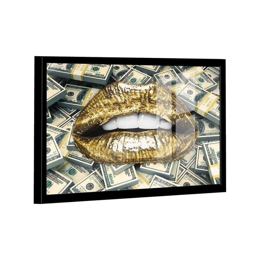 Quadro Mouth Dollars -- Br Artes
