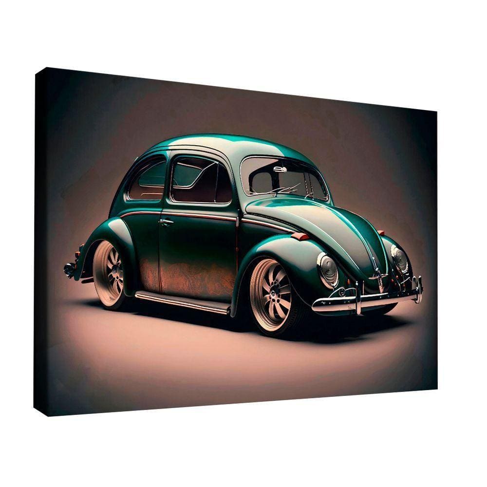 Quadro Fusca Verde -- Br Artes