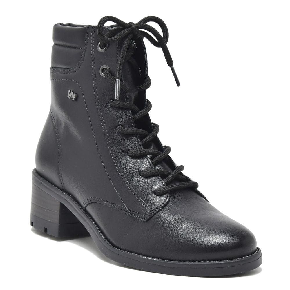 Bota Coturno Via Marte Cano Curto Salto Bloco Feminino 002-001