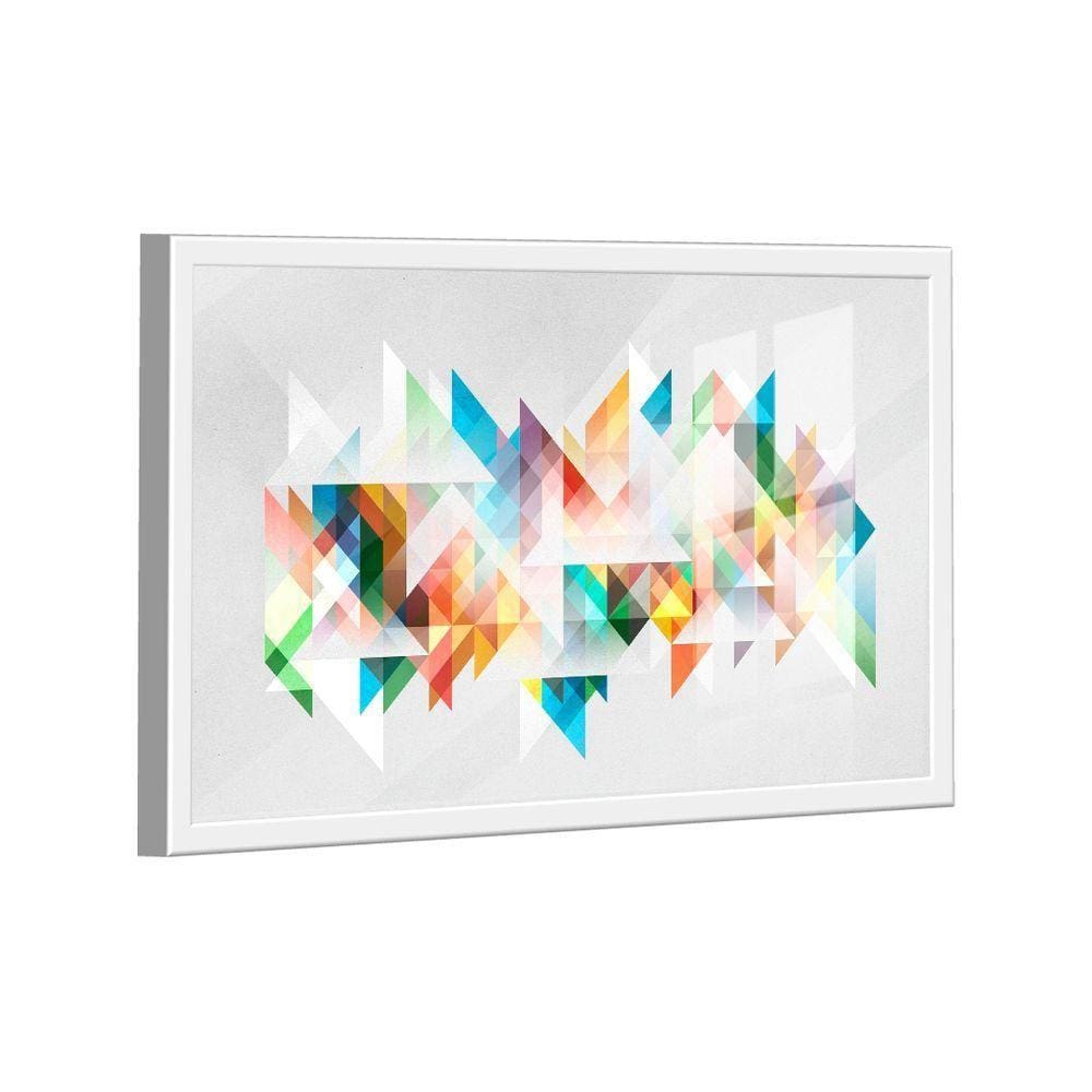 Quadro Geométrico Multicolorido -- Br Artes