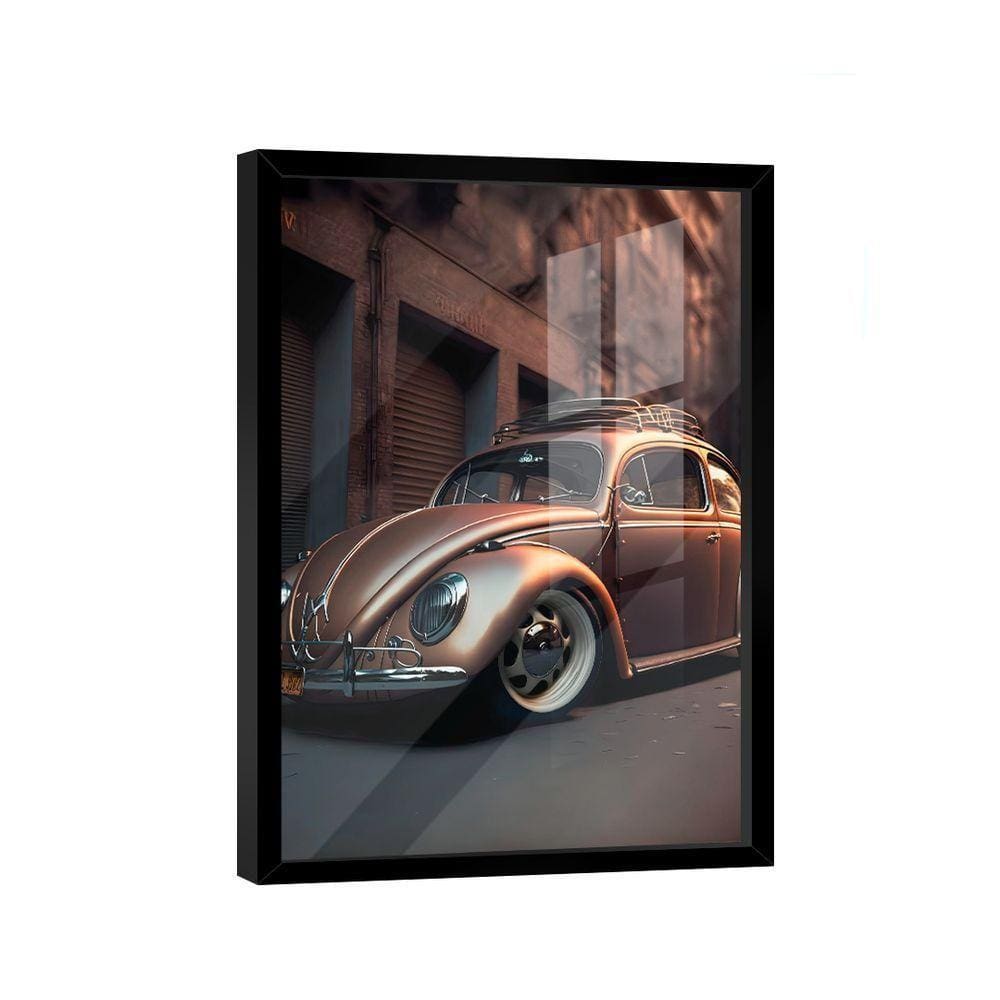 Quadro Fusca Gold -- Br Artes