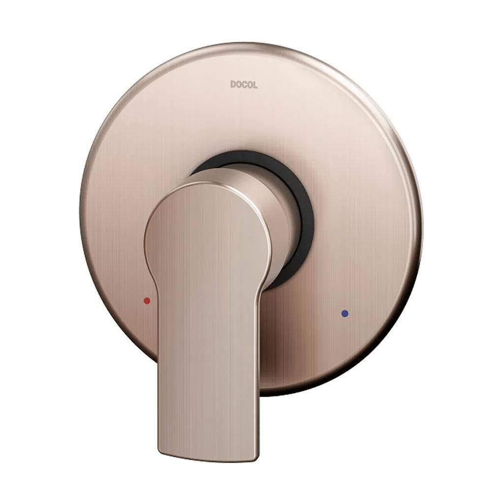 Acabamento Monocomando pra Chuveiro/Ducha Argon Cobre Escovado - Docol