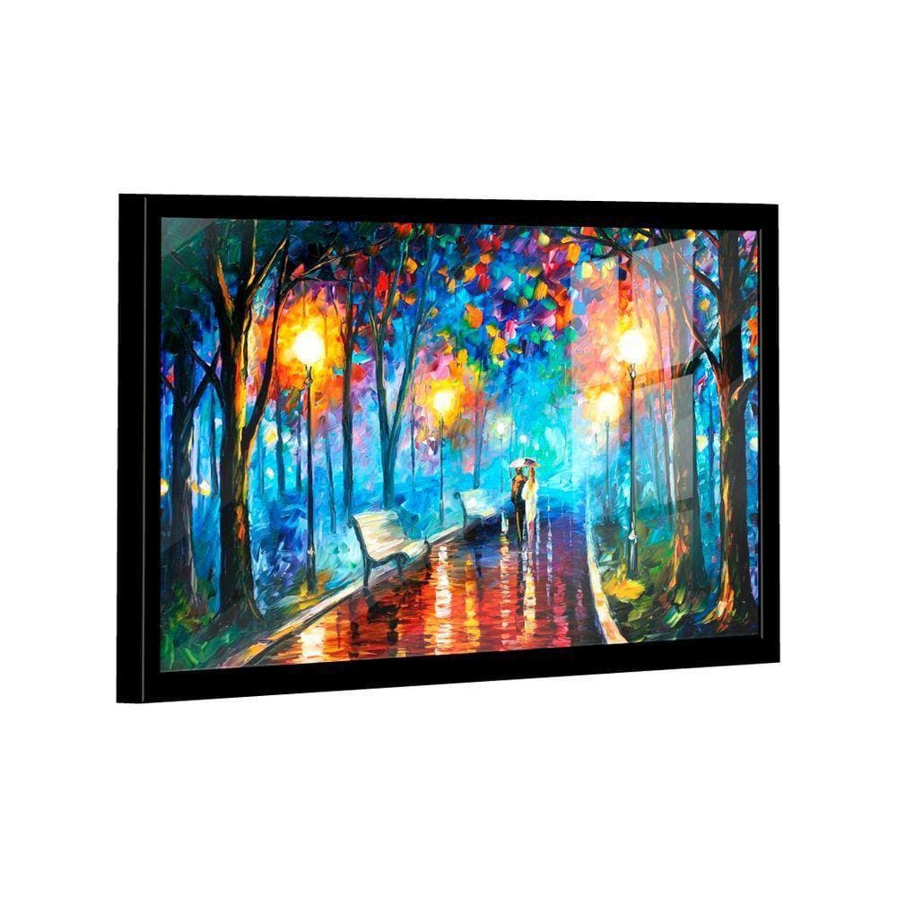 Quadro Pintura De Casal Caminhando -- Br Artes