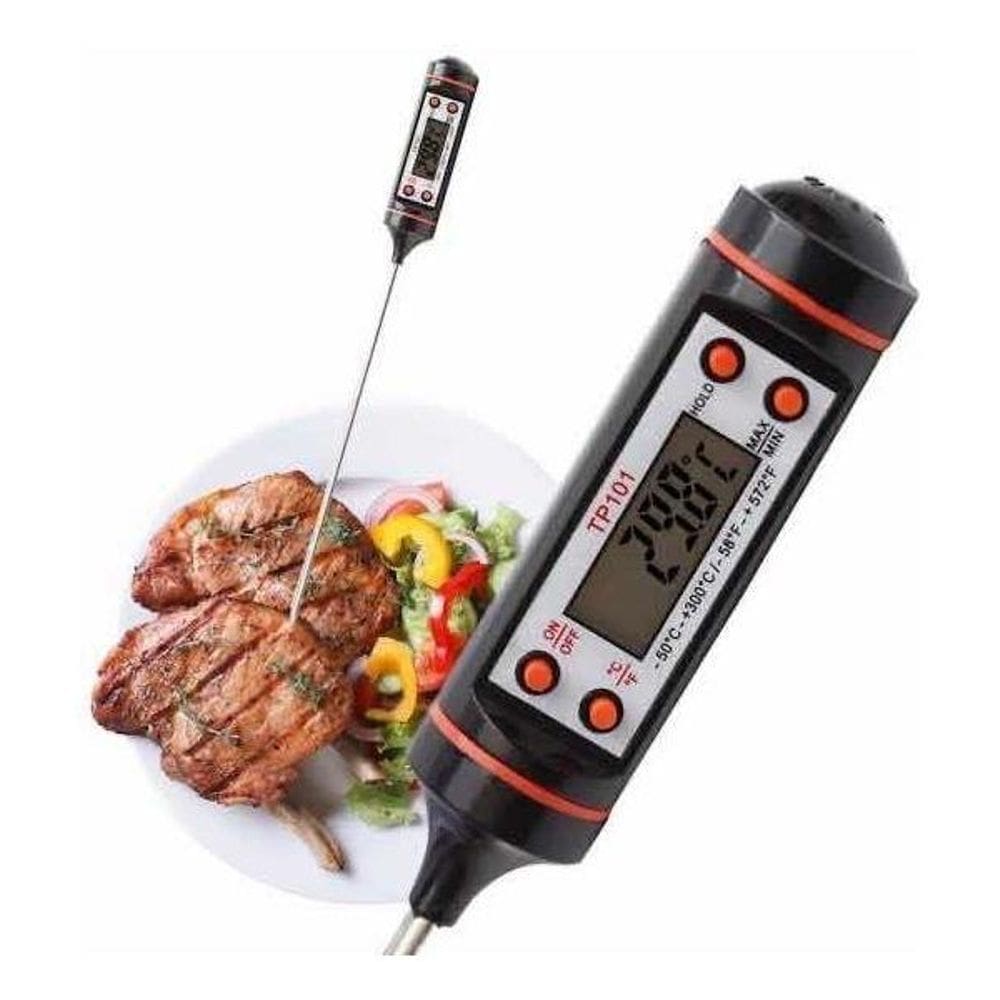 Termômetro Culinário Digital Para Alimentos Cozinha Bebidas