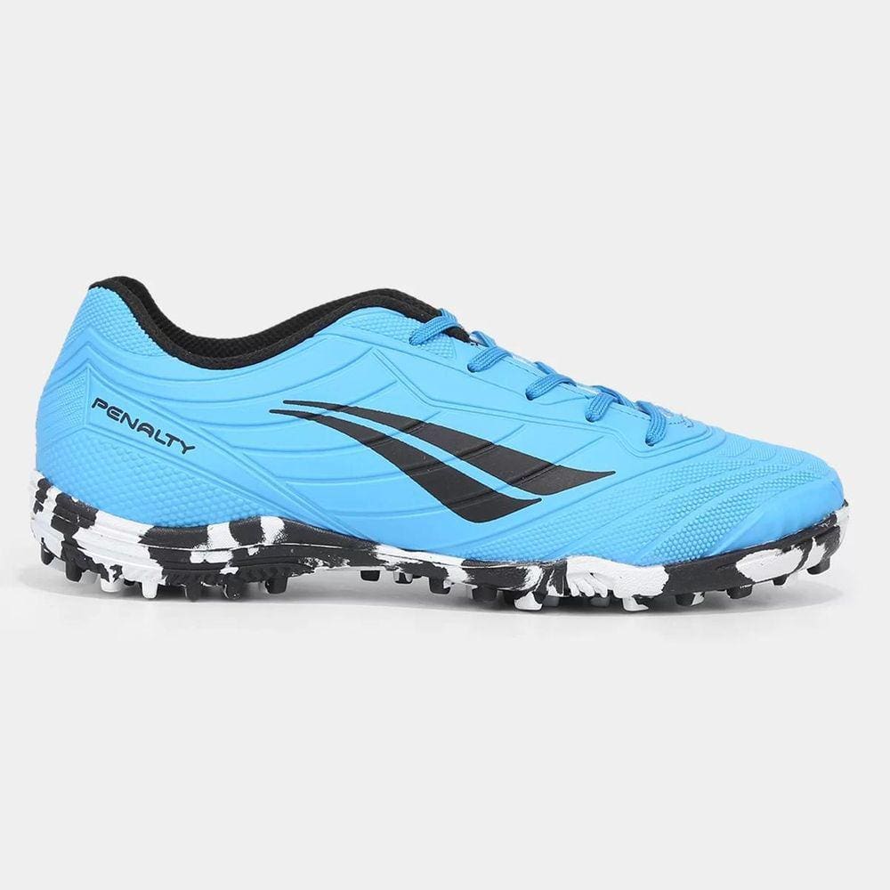 Chuteira Society Infantil Penalty Matis XXI - Azul e Preto
