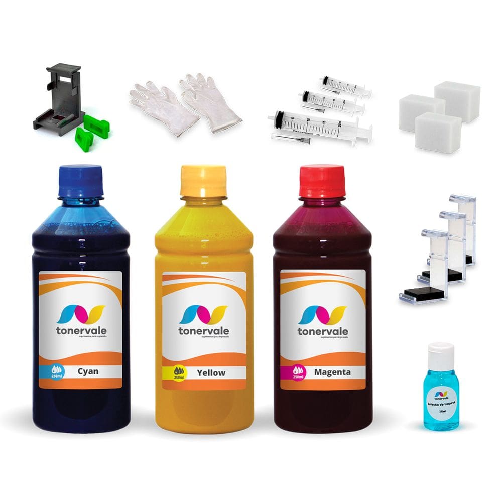 Kit 3 Tinta Para Canon MP460 PG-40 e CL-41 250ml