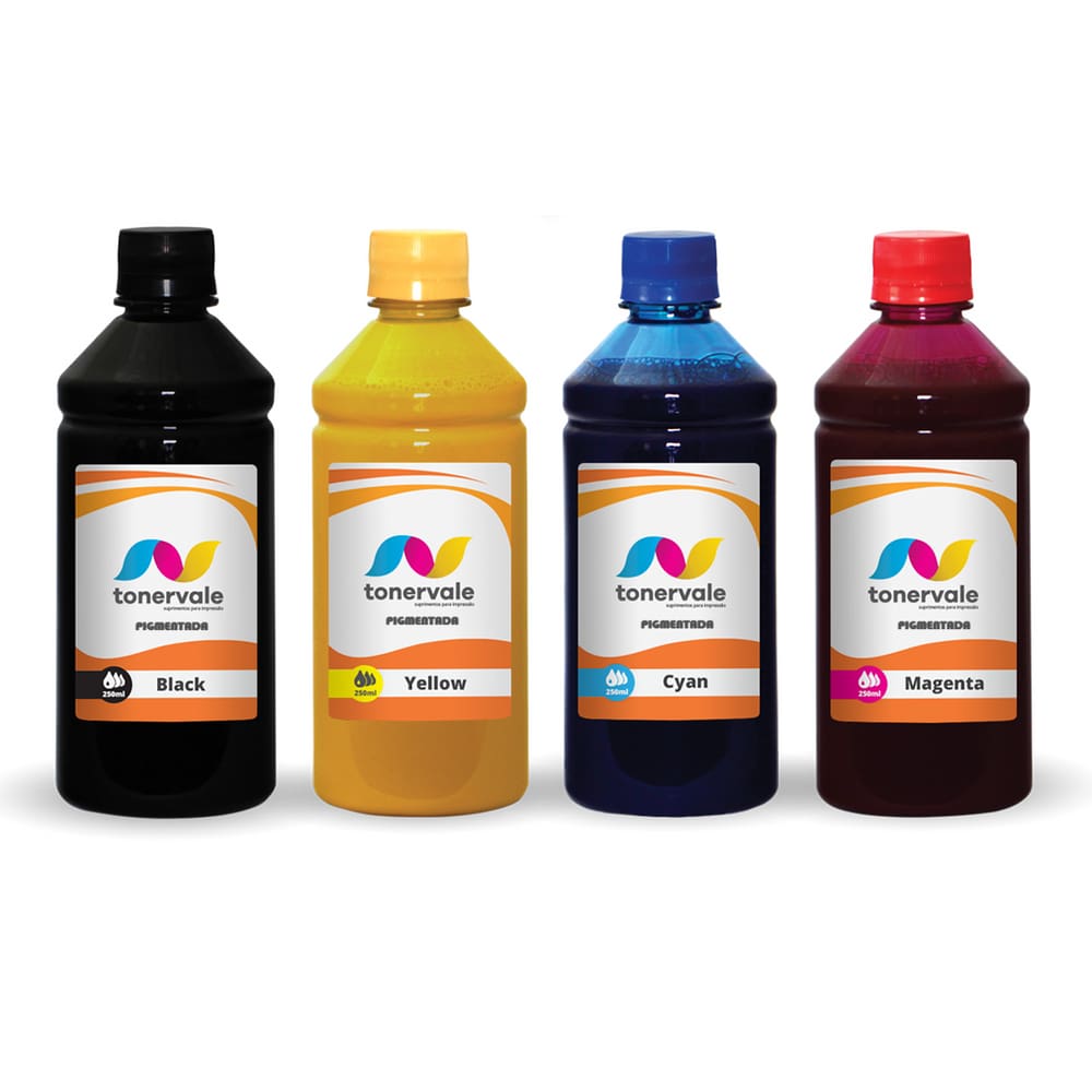 Tinta Para Impressora 8620 251DW 8610 950 951 250ml CMYK Pigmentado