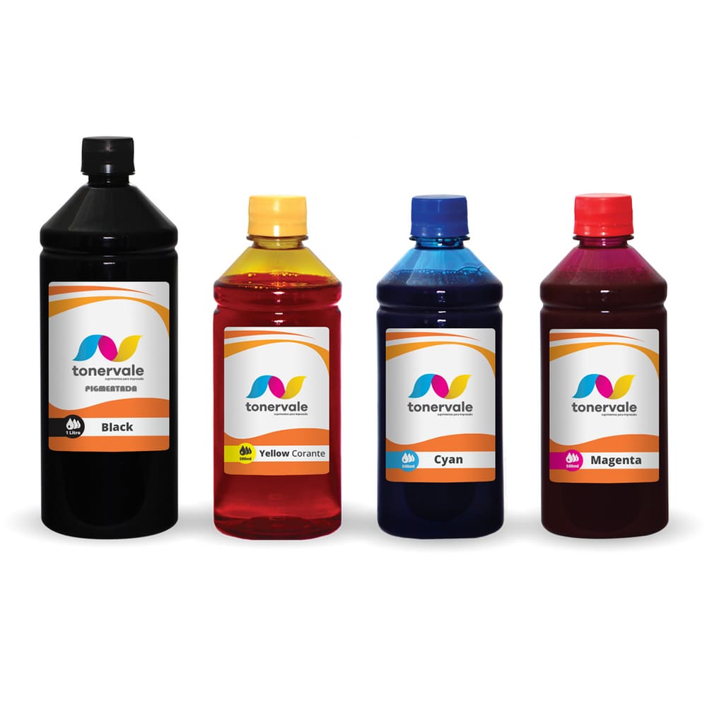 4 Tinta Para Impressora Smart Tank 519 502 2,5L BK Pigmentado