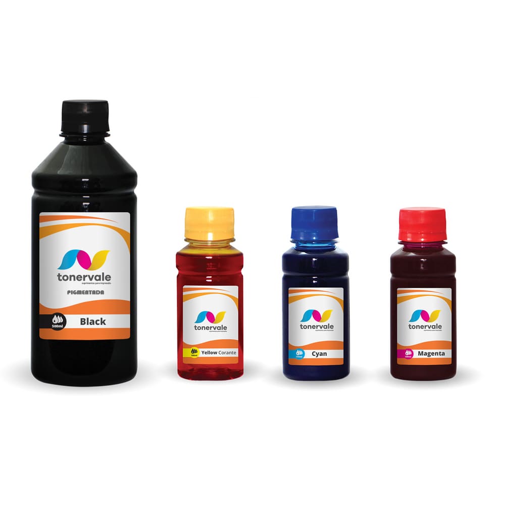 4 Tinta Para Impressora C309g D210a 3526 564 800ml BK Pigmentado