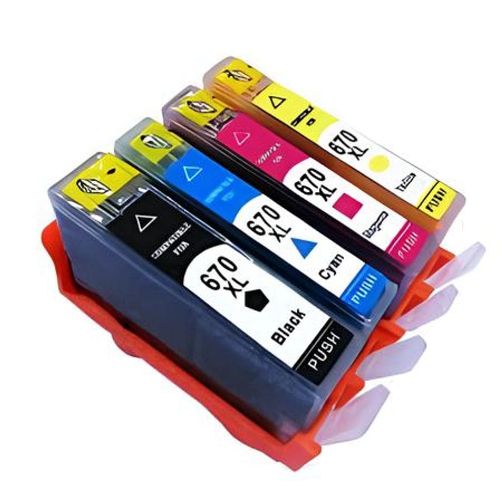 Kit Cartucho Para Impressora 4615 670xl compatível