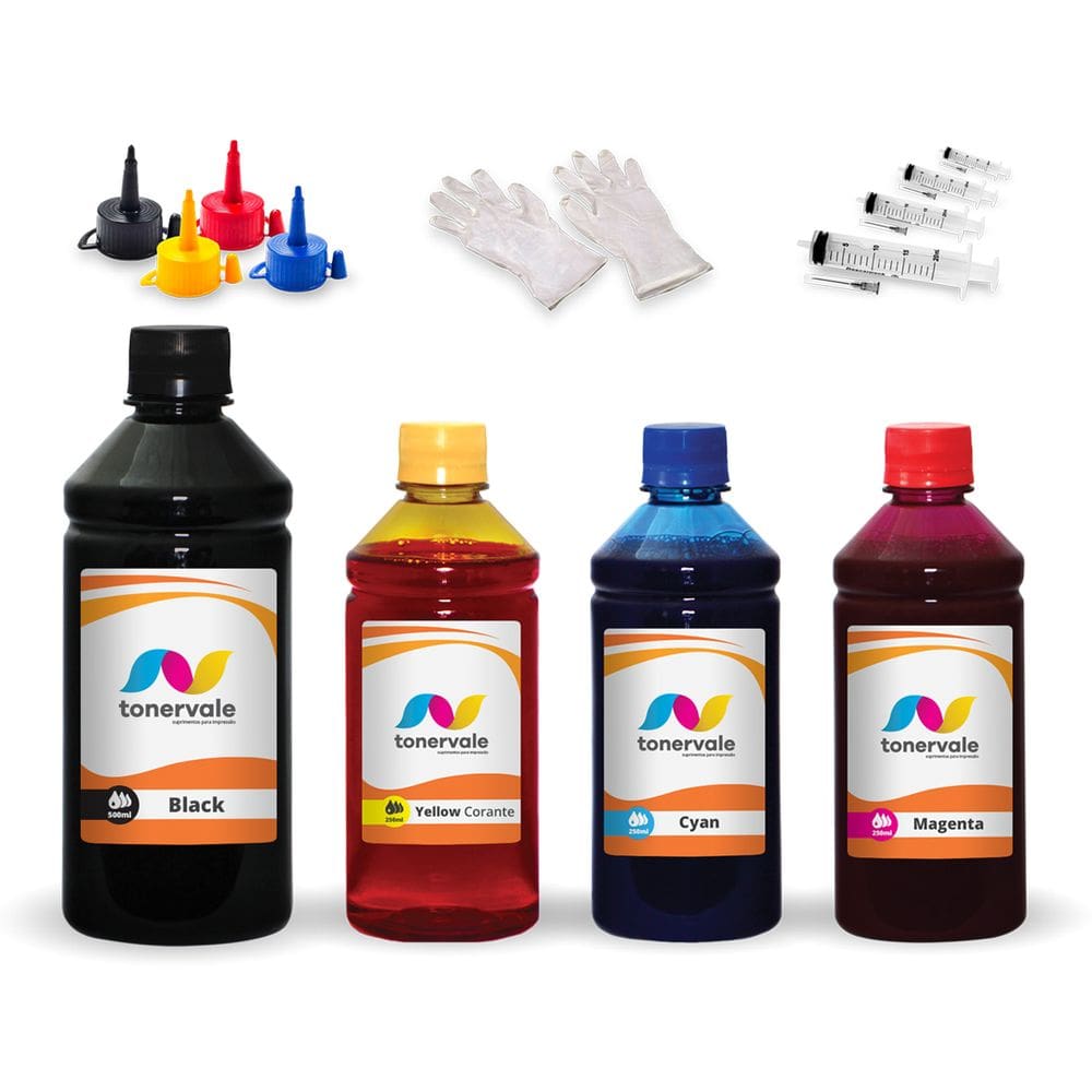 Kit 4 Tinta Para Impressora 4615 670xl 1,25 Litros