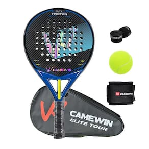 Raquete de tênis de padel CAMEWIN em fibra de carbono 18k 360g + 10g