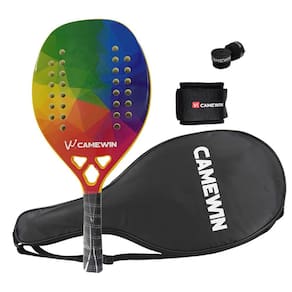 Raquete de tênis de padel CAMEWIN em fibra de carbono 18k 360g + 10g