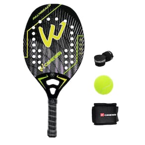 Raquete de tênis de padel CAMEWIN em fibra de carbono 18k 360g + 10g