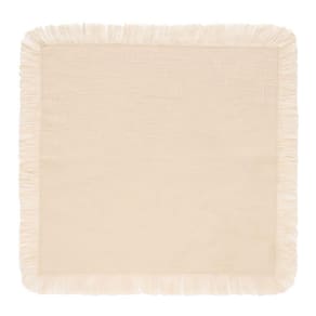 Guardanapo 100% Algodão Franja 40cm X 40cm Coloratta Natural Mesa Posta