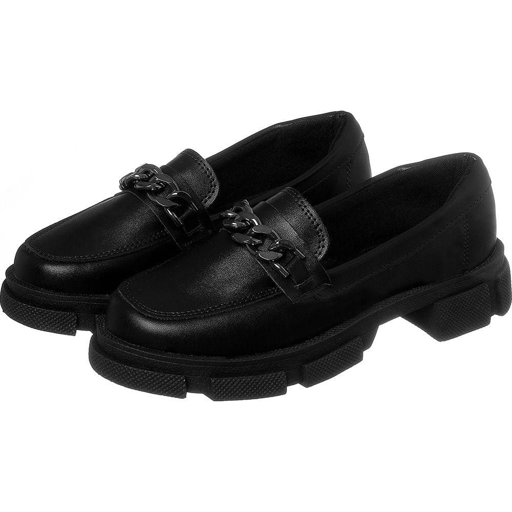 Mocassins  de corrente flatform Tratorado