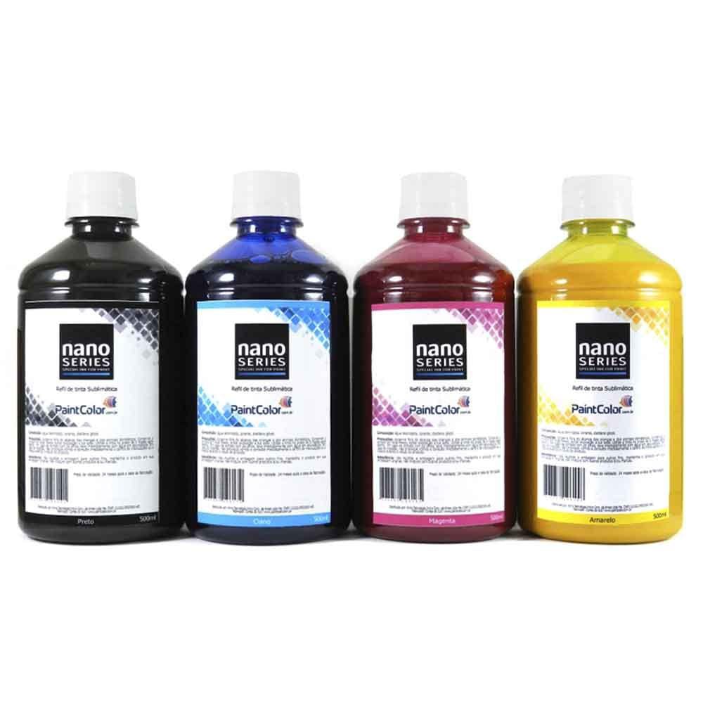 Tinta Sublimatica Nano Series 2L - Kit com 4 Cores de 500mL