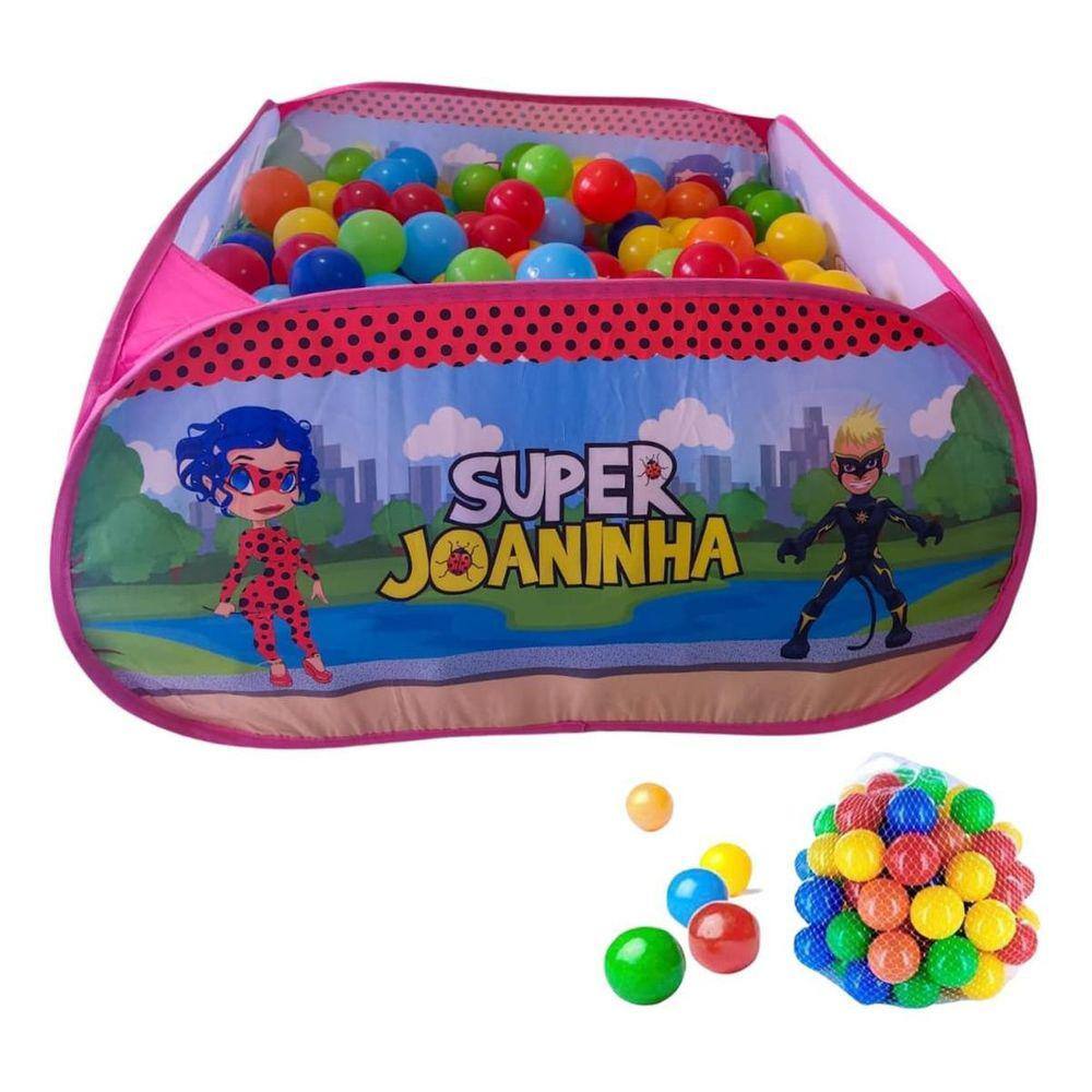 Piscina De Bolinhas Infantil Com 40 Bolinhas Super Joaninha