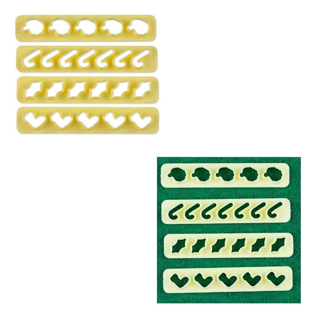 Kit Confeitaria Réguas Miniaturas Natal 3/ 4 Peças Bluestar