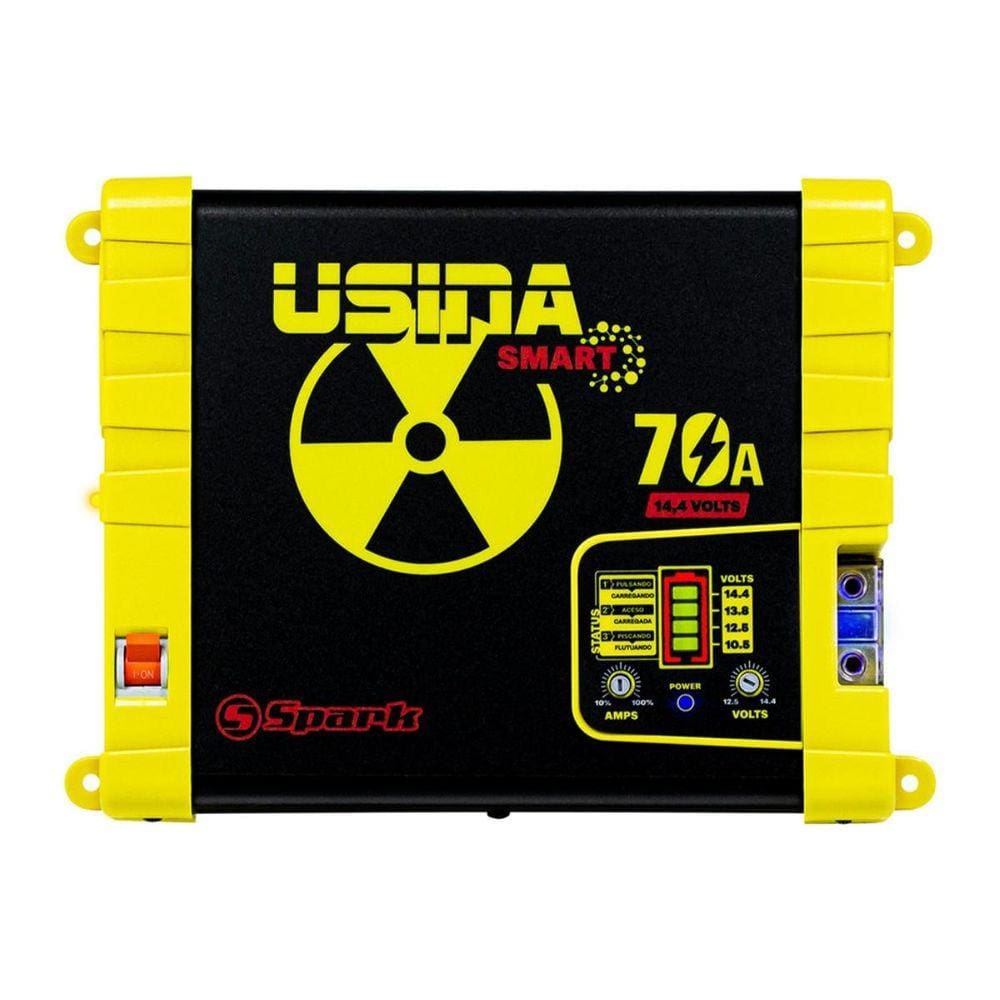 Fonte Carregador Usina Smart 70a Bivolt 14,4v Battery Meter