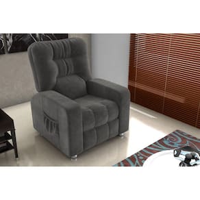 Poltrona Reclínavel MX7 Azera Masserati Cinza E401 - Matrix