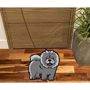 Tapete Pet Cachorro Dog Chow Chow No Formato Antiderrapante.