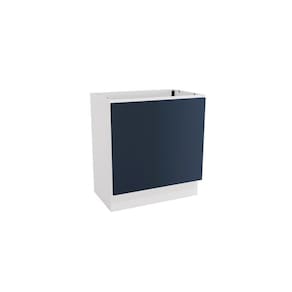 Balcão Para Forno de Embutir Celeste Kappesberg 100% MDF Branco/Azul 80cm