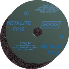 Disco de Lixa Norton F212 G60 7P - Embalagem com 10 Unidades