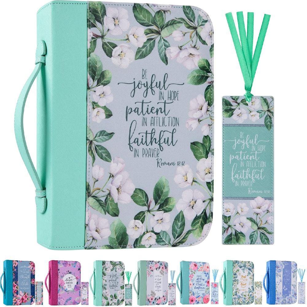Capa para Bíblia Faithful Hers em couro PU com marcadores