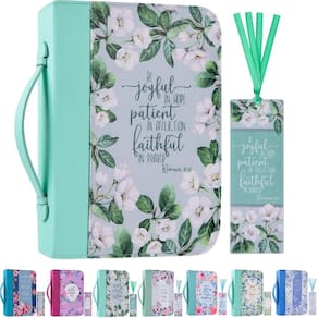 Capa para Bíblia Faithful Hers em couro PU com marcadores