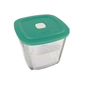 Pote Alto Facilita Vap Quadrado Com Tampa Plástica Verde 1l - Marinex