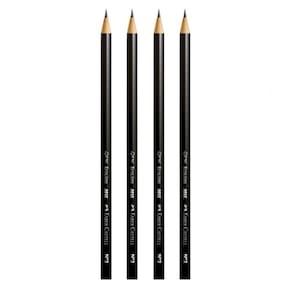 Kit 04 Lápis de Escrever Preto Redondo Ecolápis Max Nº2 HB Faber Castell