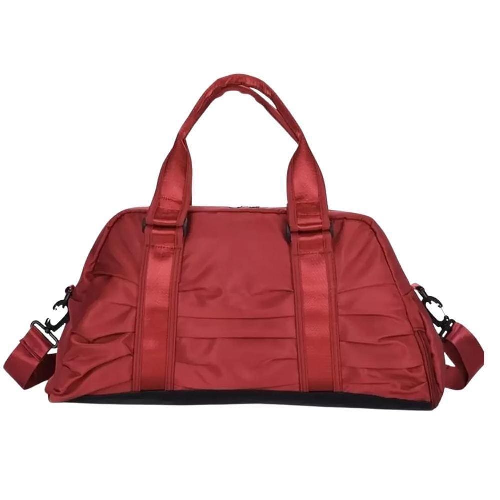 Bolsa Feminina Mala Esportiva Fitness Academia + Chaveiro Vermelho