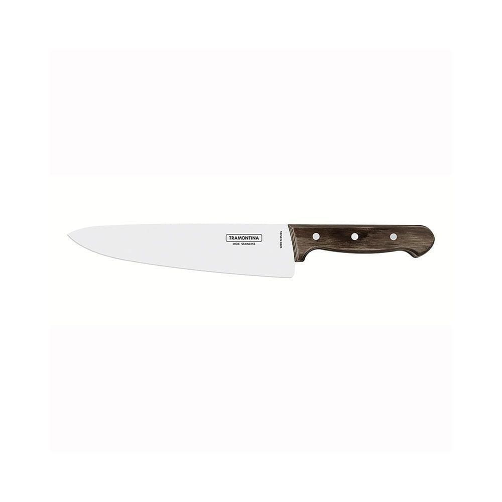 Faca Para Carne Em Inox E Cabo Castanho Polywood 10pol - Tramontina
