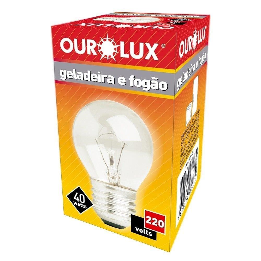 Lampada Incandescente Ourolux Geladeira E Fogao 220X40w