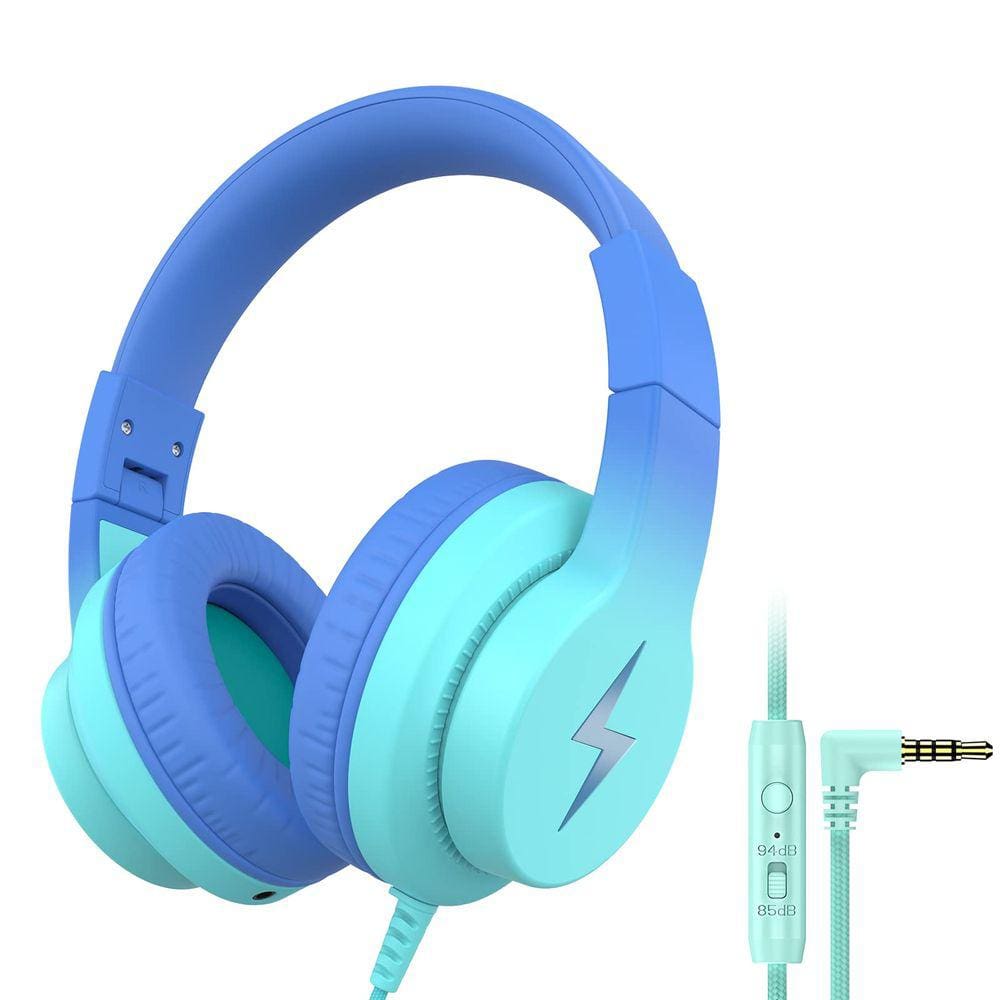 Fones de ouvido Candy Bila Kids Over Ear com microfone roxo