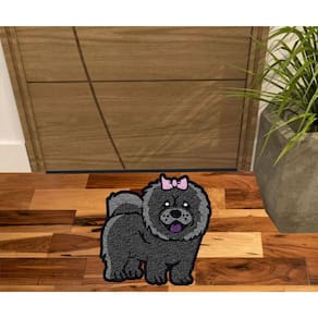 Tapete Decorativo Cachorro Dog ChowChow No Formato Decoracão