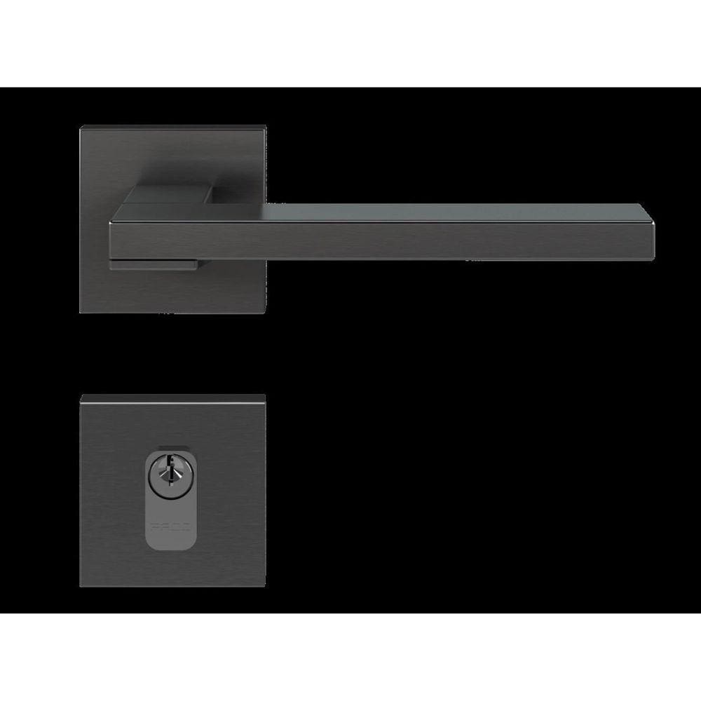Fechadura Chopin Grafite Escovado Externa