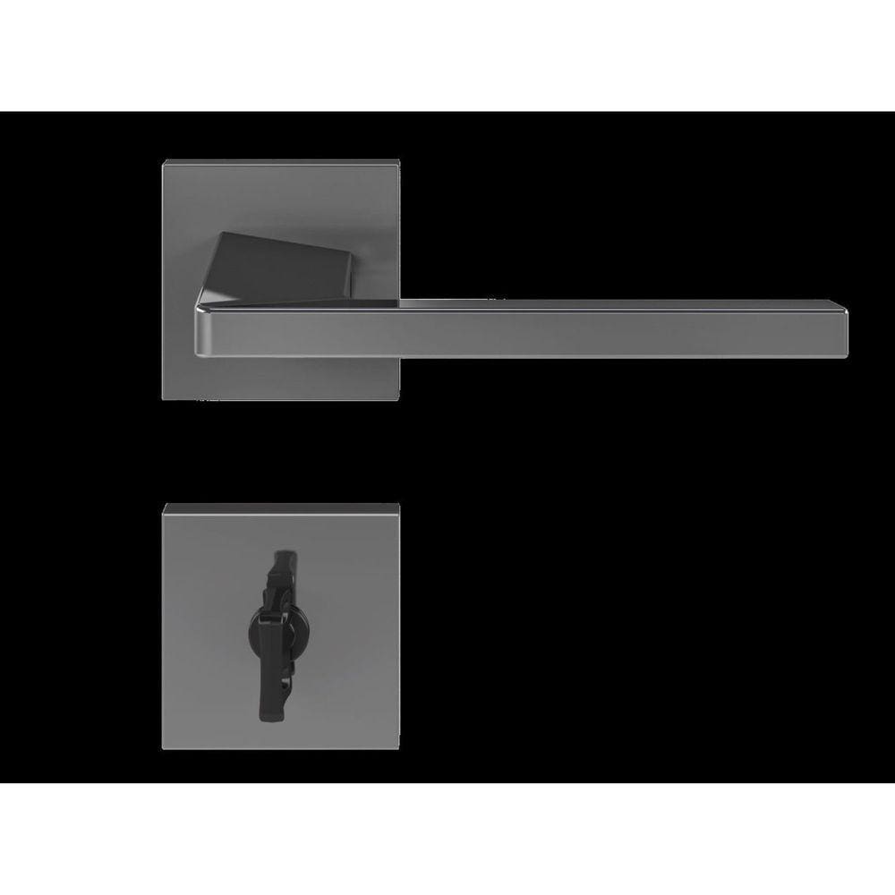 Fechadura Karli Grafite Polido Banheiro