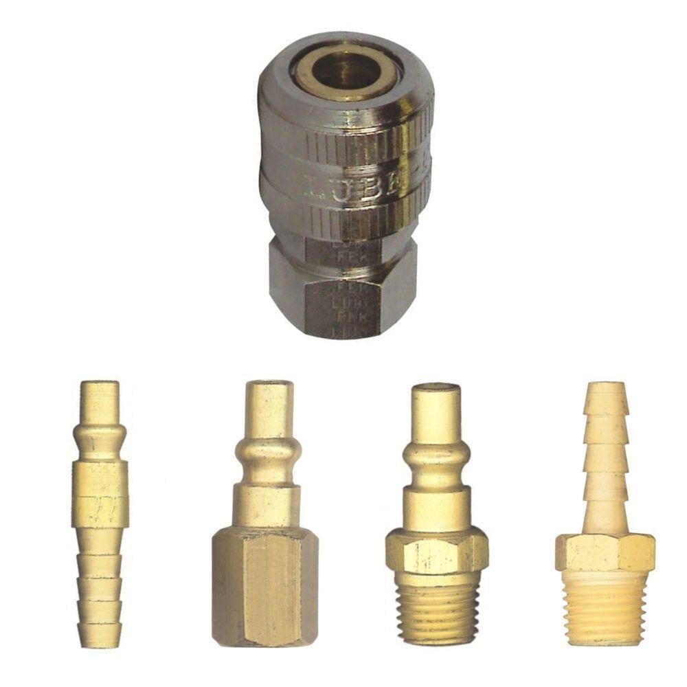 Kit Jogo De Engate Rápido Compressor De Ar E Pneumáticas