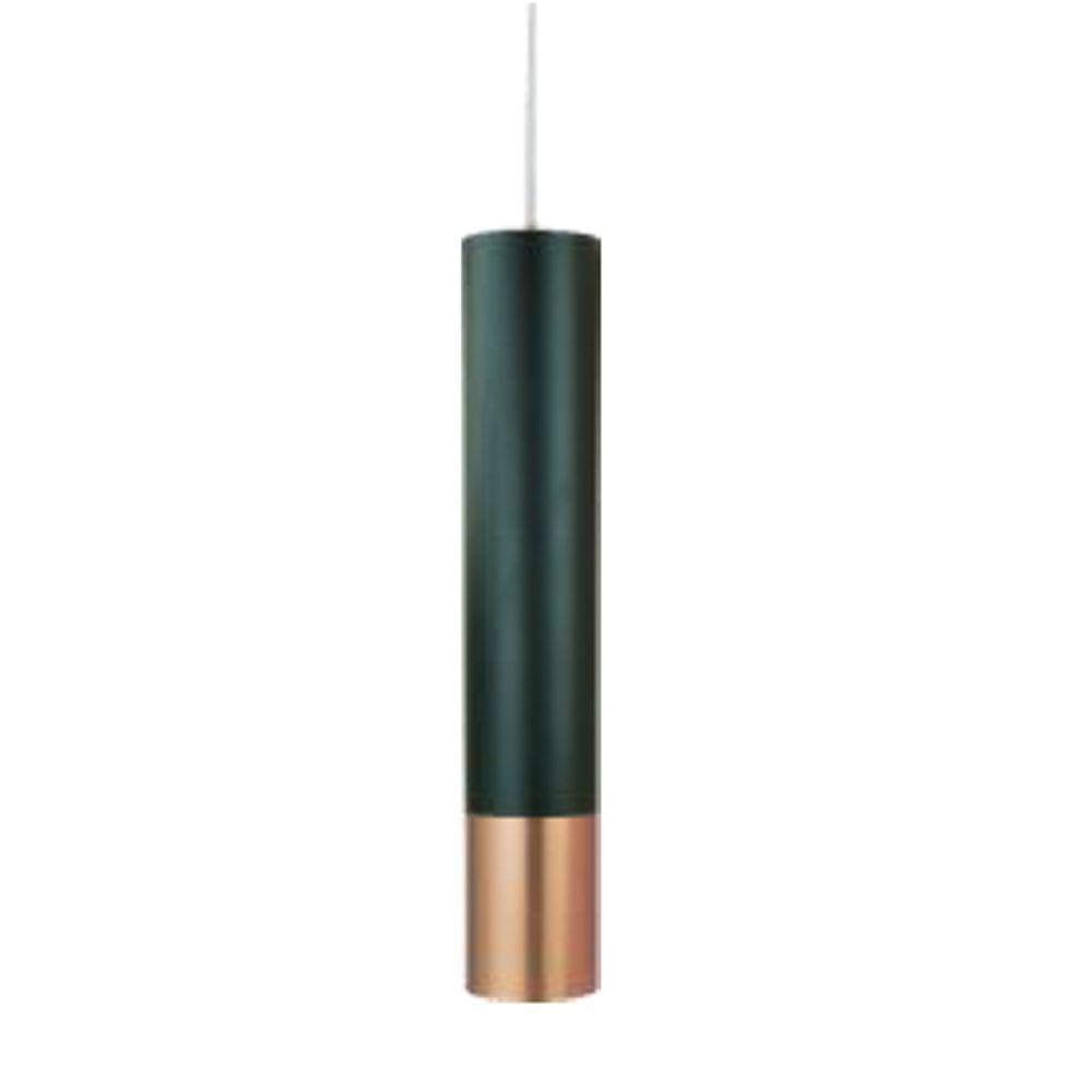 Pendente Tubo Preto e Cobre 28cm Led 6W 3000K Bivolt